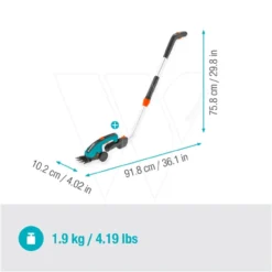 Gardena Accu-grasschaar + Telescoopsteel -Aanbiedingen Tuin Bron Winkel 970623501 2 GARDENA20ACCU GRASSCHAAR2020TELESCOOPSTEEL