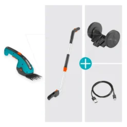 Gardena Accu-grasschaar + Telescoopsteel -Aanbiedingen Tuin Bron Winkel 970623501 6 GARDENA20ACCU GRASSCHAAR2020TELESCOOPSTEEL